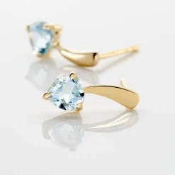 Histoire d'Or Boucles D'oreilles Puces Salona Or Jaune Topaze Best