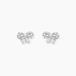 Histoire d'Or Boucles D'oreilles Puces Suna Argent Blanc Oxyde De Zirconium Outlet