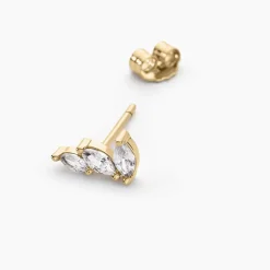 Histoire d'Or Boucles D'oreilles Puces Siona Plaque Or Jaune Oxyde De Zirconium Online