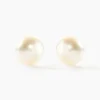 Histoire d'Or Boucles D'oreilles Puces Suki Or Jaune Perle De Culture Discount