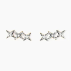 Histoire d'Or Boucles D'oreilles Puces Starlight Or Jaune Diamant Clearance