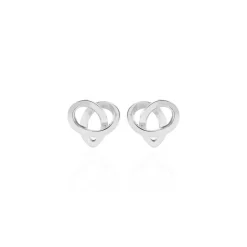 Histoire d'Or Boucles D'oreilles Puces Shainy Argent Blanc Discount