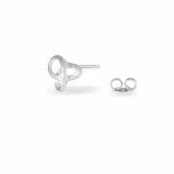 Histoire d'Or Boucles D'oreilles Puces Shainy Argent Blanc Discount