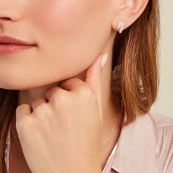 Histoire d'Or Boucles D'oreilles Puces Shimmel Or Jaune Oxyde De Zirconium