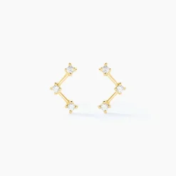 Histoire d'Or Boucles D'oreilles Puces Sterre Or Jaune Oxyde De Zirconium Discount