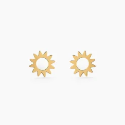 Histoire d'Or Boucles D'oreilles Puces Sunlight Or Jaune Sale