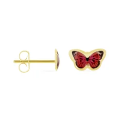 Histoire d'Or Boucles D'oreilles Puces Sulivia Papillon Or Jaune Discount
