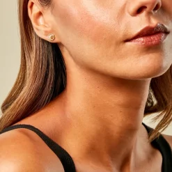 Histoire d'Or Boucles D'Oreilles Puces Sushil Or Jaune Best