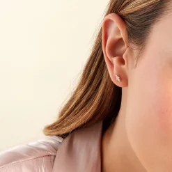 Histoire d'Or Boucles D'oreilles Puces Titty Or Jaune Oxyde De Zirconium Discount