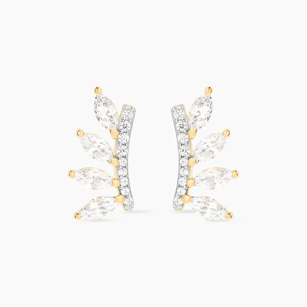 Histoire d'Or Boucles D'oreilles Puces Tiara De Zirconium or jaune oxyde Best