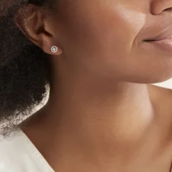 Histoire d'Or Boucles D'oreilles Puces Tahera Or Jaune Oxyde De Zirconium Online