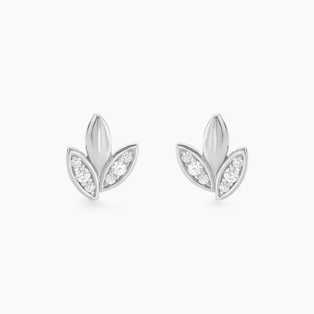 Histoire d'Or Boucles D'oreilles Puces Tihana Argent Blanc Oxyde De Zirconium Discount