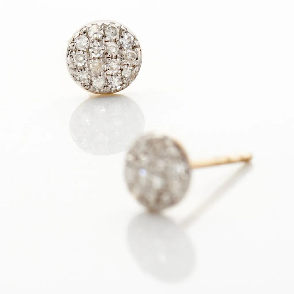 Histoire d'Or Boucles D'oreilles Puces Teani or jaune diamant Discount