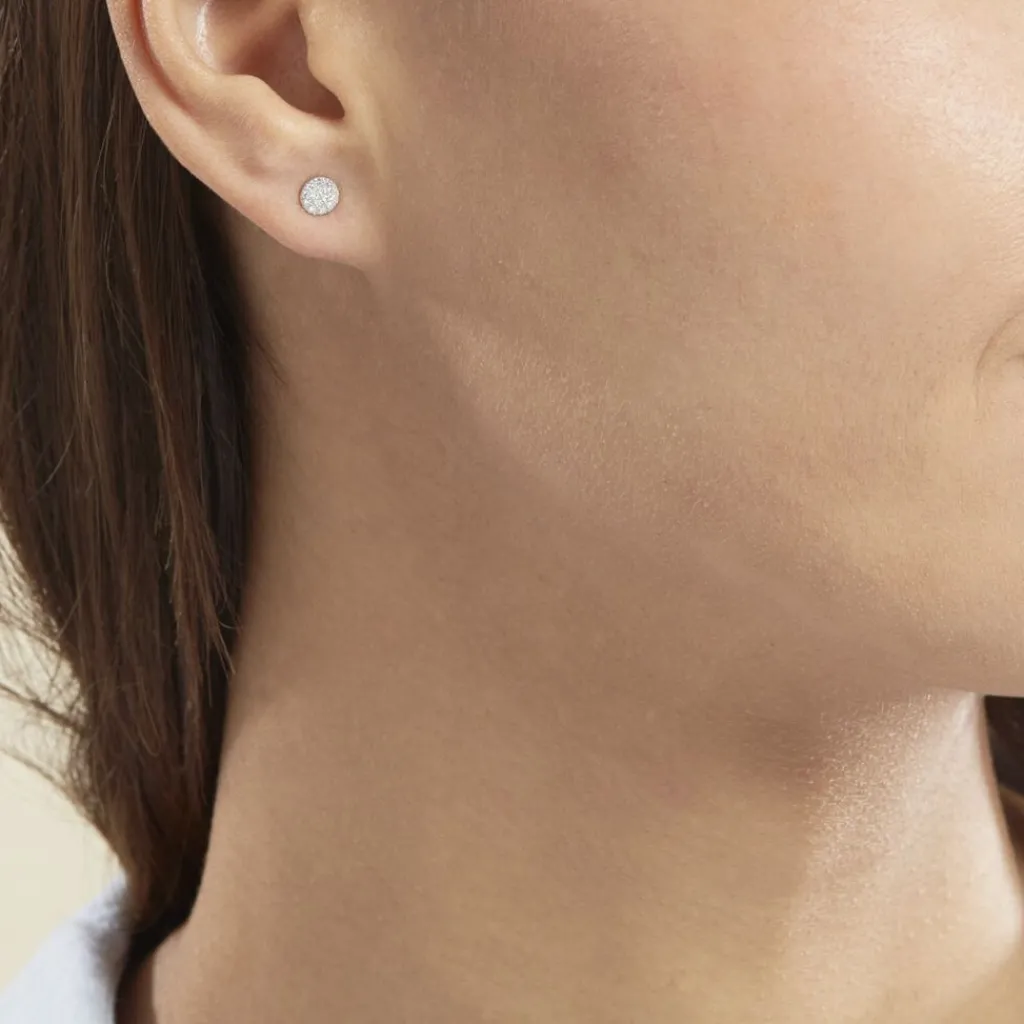 Histoire d'Or Boucles D'oreilles Puces Teani or jaune diamant Discount