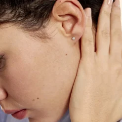 Histoire d'Or Boucles D'oreilles Puces Teani or blanc diamant Online