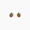 Histoire d'Or Boucles D'oreilles Puces Tharia Fraise Or Jaune
