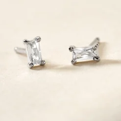 Histoire d'Or Boucles D'oreilles Puces Udia Argent Blanc Oxyde De Zirconium Outlet