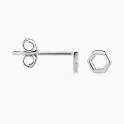 Histoire d'Or Boucles D'oreilles Puces Ulima Argent Blanc Clearance