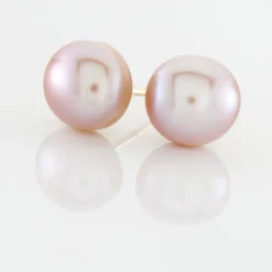 Histoire d'Or Boucles D'oreilles Puces Ursulina Or Jaune Perle De Culture or jaune perle rose Sale