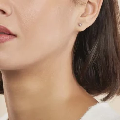 Histoire d'Or Boucles D'oreilles Puces Virgie argent blanc Clearance