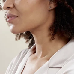 Histoire d'Or Boucles D'oreilles Puces Virgie argent blanc New