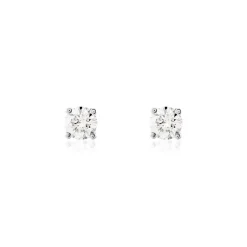 Histoire d'Or Boucles D'oreilles Puces Victoria Platine Blanc Diamant Discount