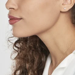 Histoire d'Or Boucles D'oreilles Puces Victoria Platine Blanc Diamant Discount