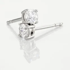 Histoire d'Or Boucles D'oreilles Puces Victoria Platine Blanc Diamant Online