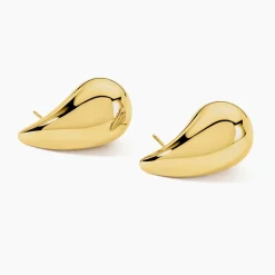 Histoire d'Or Boucles D'oreilles Puces Xenia Acier Jaune acier dore