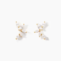Histoire d'Or Boucles D'oreilles Puces Youssa Or Jaune Oxyde De Zirconium Sale