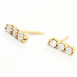 Histoire d'Or Boucles D'oreilles Puces Youssa Barrettes Or Jaune Oxyde De Zirconium Hot
