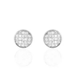 Histoire d'Or Boucles D'oreilles Puces Yesim Argent Blanc Oxyde De Zirconium Best