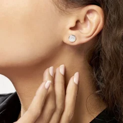 Histoire d'Or Boucles D'oreilles Puces Yesim Argent Blanc Oxyde De Zirconium Best