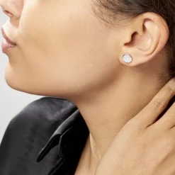 Histoire d'Or Boucles D'oreilles Puces Yesim Argent Blanc Oxyde De Zirconium Best