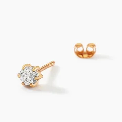 Histoire d'Or Boucles D'oreilles Puces Yléna Plaqué Or Jaune Oxyde De Zirconium Online