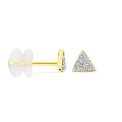 Histoire d'Or Boucles D'oreilles Puces Yora Or Jaune New