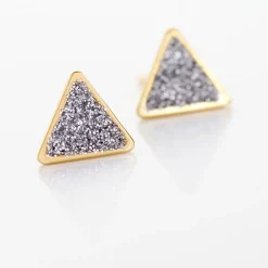 Histoire d'Or Boucles D'oreilles Puces Yora Or Jaune New