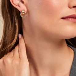 Histoire d'Or Boucles D'oreilles Puces Zareen Or Jaune Discount