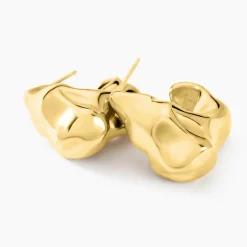 Histoire d'Or Boucles D'oreilles Siofra Acier Jaune Clearance