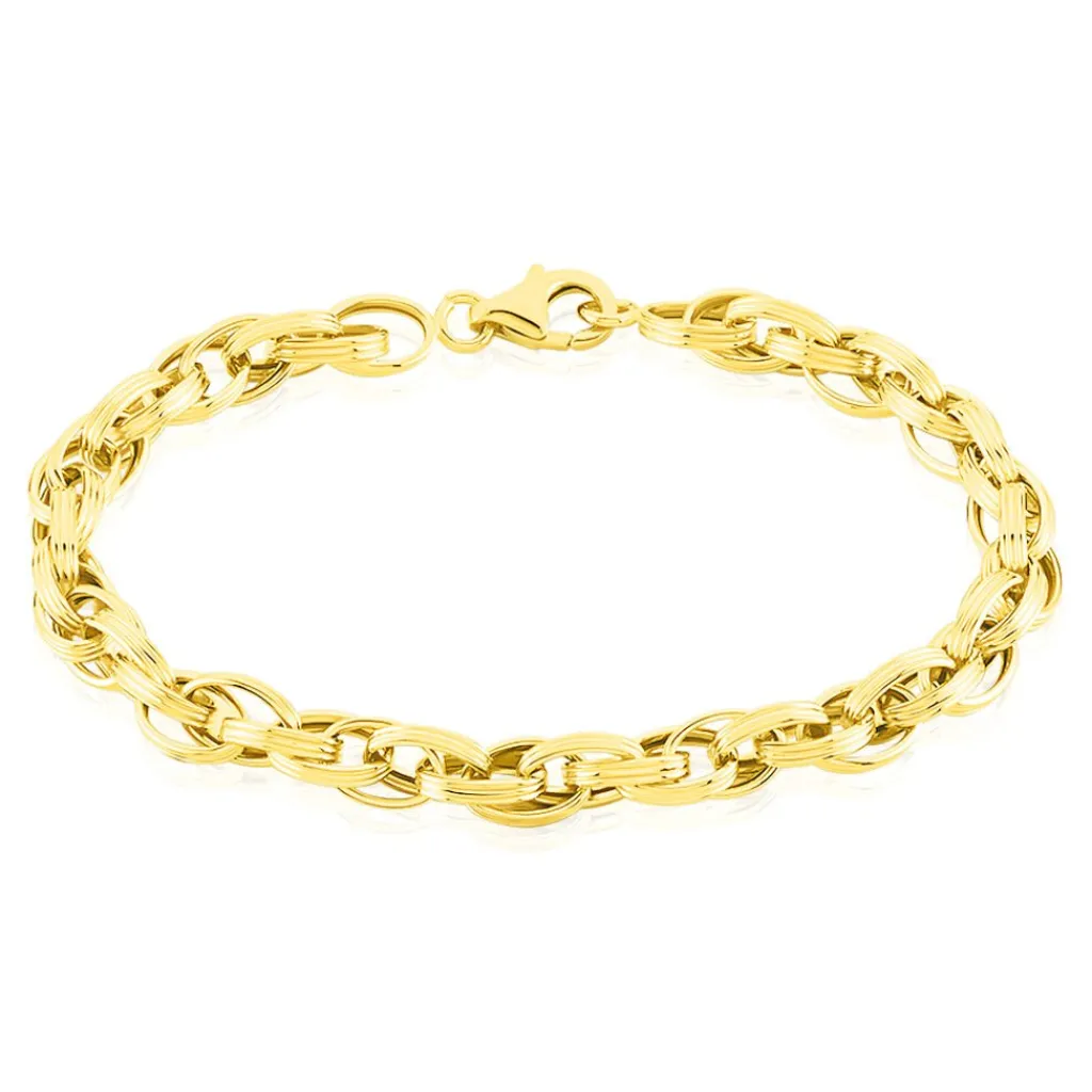 Histoire d'Or Bracelet Aaron Maille Fantaisie Or Jaune