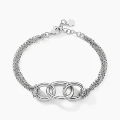 Histoire d'Or Bracelet Abassia Argent Blanc New