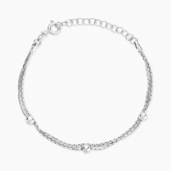 Histoire d'Or Bracelet Abbie Argent Blanc Outlet