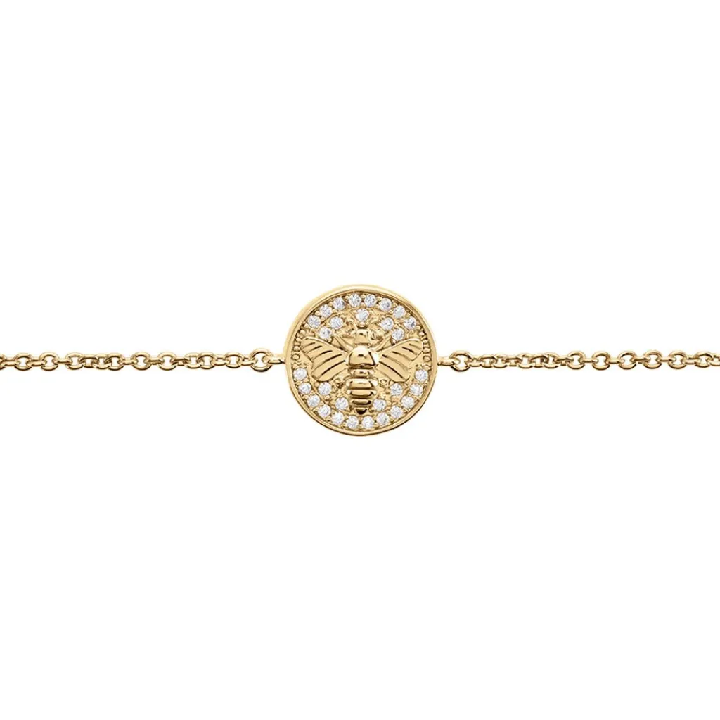 Histoire d'Or Bracelet Abelha Plaqué Or Jaune Oxyde De Zirconium Discount
