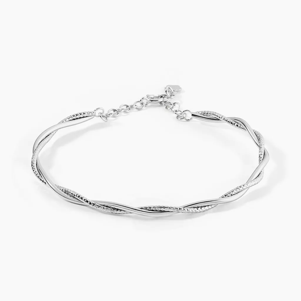 Histoire d'Or Bracelet Abie Torsade argent blanc Best