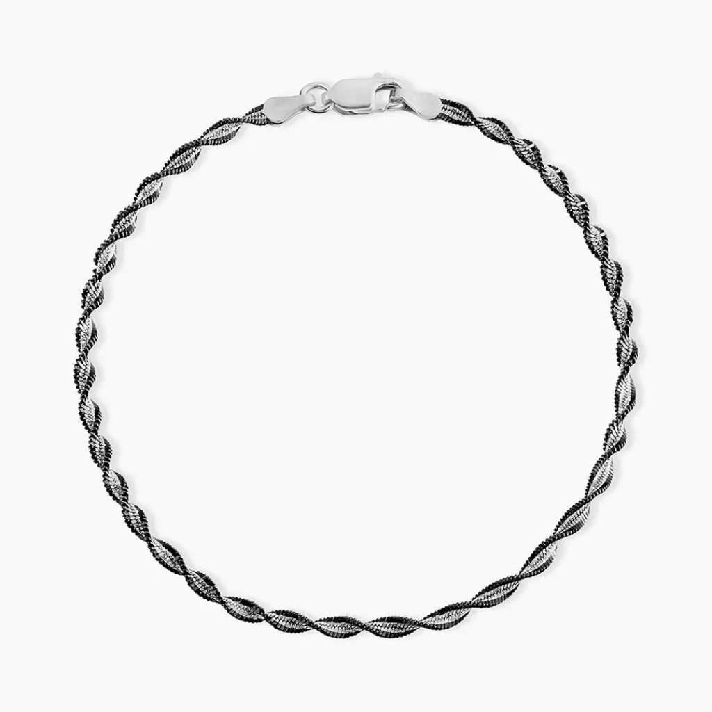 Histoire d'Or Bracelet Abie Torsade argent bicolore New