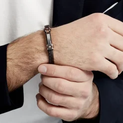 Histoire d'Or Bracelet Acier Blanc Ludovic Oxyde De Zirconium Outlet