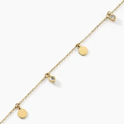 Histoire d'Or Bracelet Acier Doré Cristal Clearance