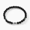Histoire d'Or Bracelet Acier Hugueso Agates Noires Sale