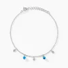 Histoire d'Or Bracelet Adiva Argent Blanc Turquoise Hot