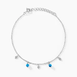 Histoire d'Or Bracelet Adiva Argent Blanc Turquoise Hot